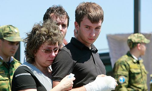во время похорон в Крымске 2012 год