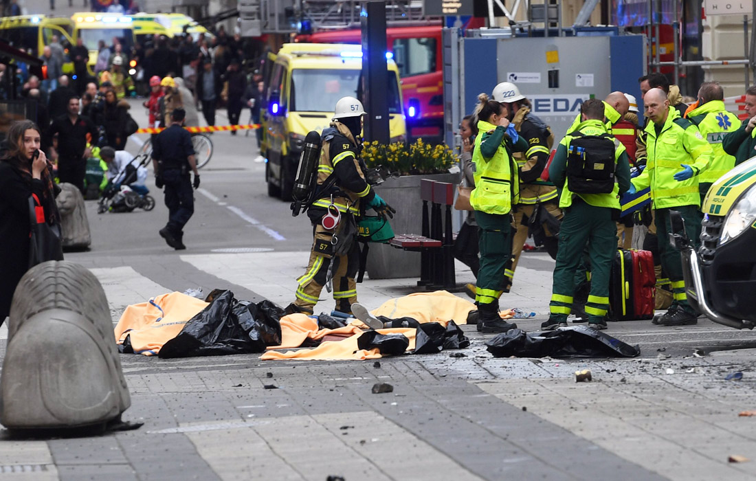 Теракт в центре Стокгольма - фото 2 из 6