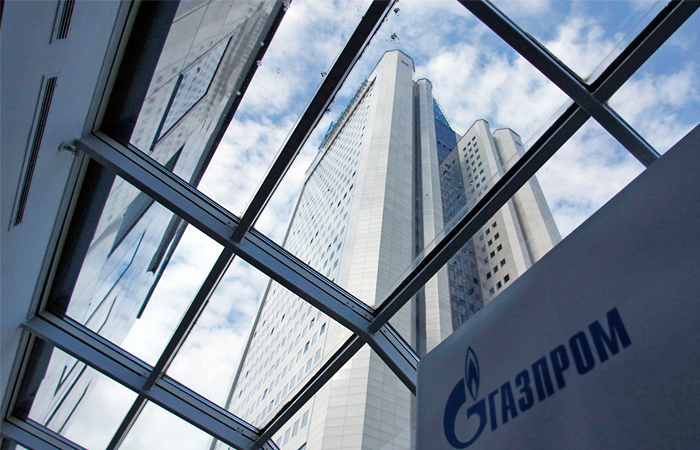 Здание центрального офиса "Газпрома" в Москве.