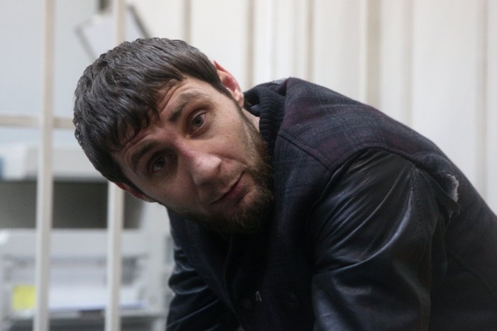 Заур Дадаев, подозреваемый в убийстве Бориса Немцова, в Басманном суде во время рассмотрения ходатайства об аресте подозреваемых