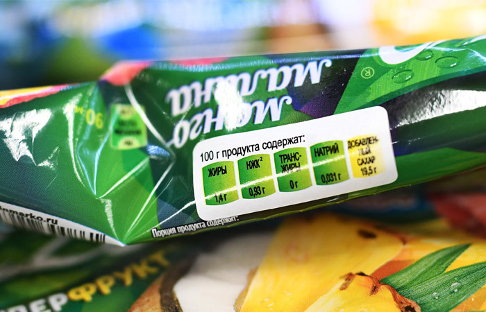 В октябре продукты в России начнут маркировать цветами светофора