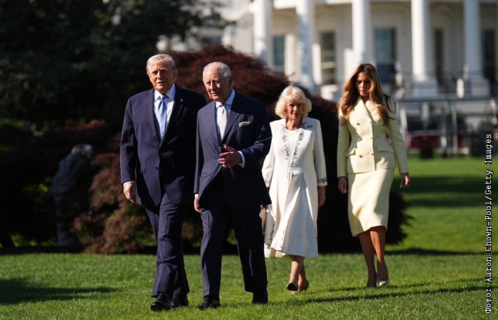 Трамп с супругой приняли британских короля и королеву в Белом доме