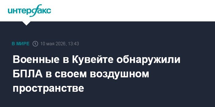 Военные в Кувейте обнаружили БПЛА в своем воздушном пространстве