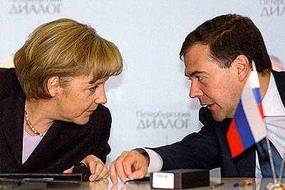 Встреча Ангелы Меркель и Дмитрия Медведева
