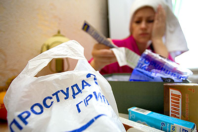 За неделю в Москве ОРВИ и гриппом заболели более 64,5 тысяч человек