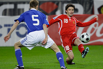 Отборочный тур Чемпионата Мира по футболу 2010: Россия - Финляндия – 3:0