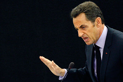 Николя Саркози выступил на заседании Европарламента
