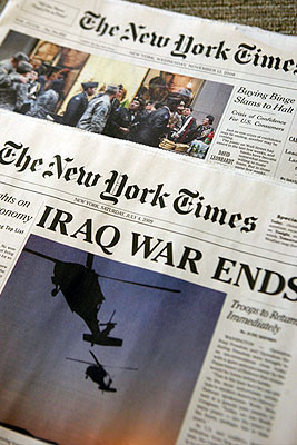 Фальшивый The New York Times заявил об окончании войны в Ираке