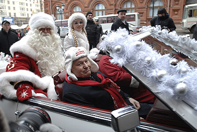 Главный Дед Мороз страны прибыл в Москву