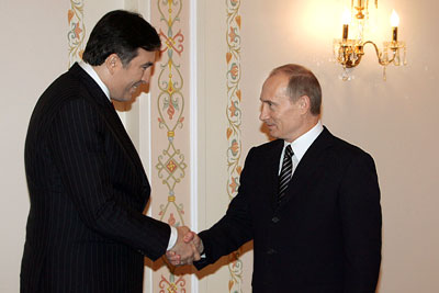 Президент России провел встречу с президентом Грузии