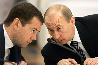 Д.Медведев и В.Путин  встретились с руководством Госдумы РФ