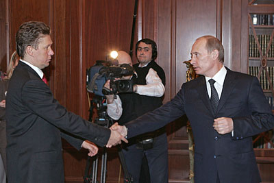 Президент России провел встречу с главой "Газпрома"