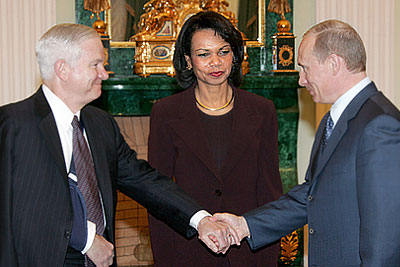 Президент России провел встречу с госсекретарем США и главой Пентагона
