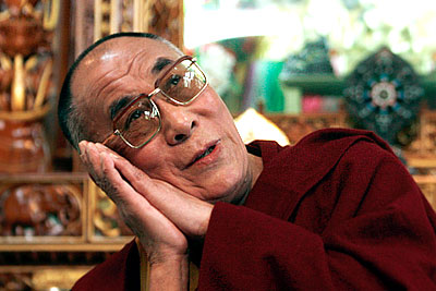 Далай-лама на пресс-коференции в индийском городке Дхарамсала