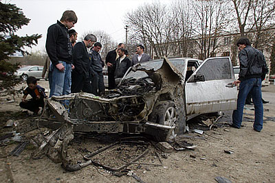 Подрыв автомобиля в Назрани