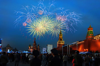 Праздничный концерт, посвященный Дню России, в Москве