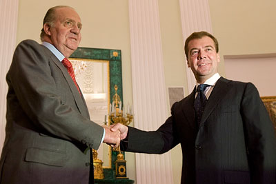 Президент России встретился с королем Испании