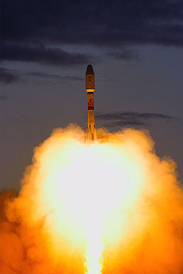 Запуск РН "Союз-2" со спутником "Космос"