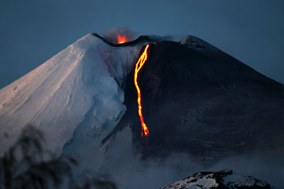 Извержение вулкана Лайма в Чили