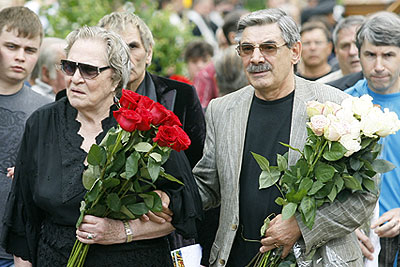 Церемония прощания с Нонной Мордюковой