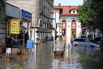 Последствия наводнения в Молдавии