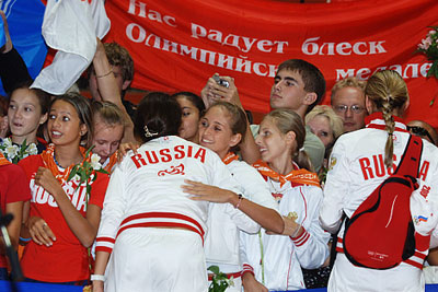 Встреча Олимпийской сборной России