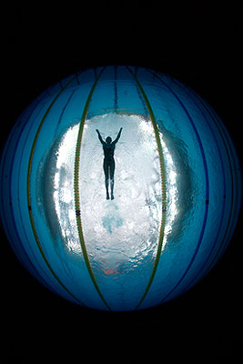 Тренировка пловцов в National Aquatics Centre