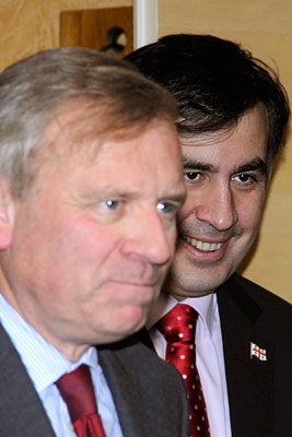 Генеральный секретарь НАТО встретился с Михаилом Саакашвили
