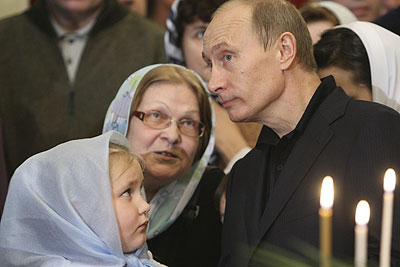 Владимир Путин встретил Рождество в Петрозаводске