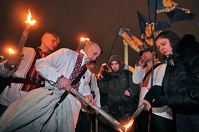 Факельное шествие украинских националистов