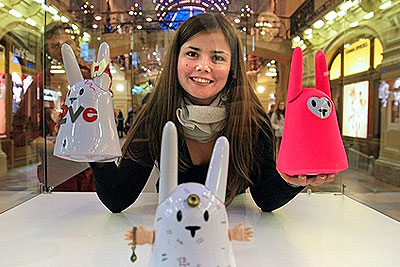 Выставка Wi-Fi кроликов-коммуникаторов Nabaztag