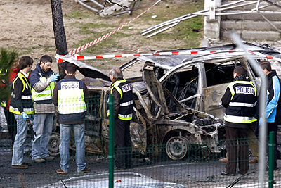 В Мадриде взорвался заминированный фургон