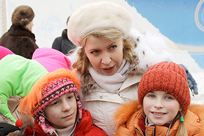 Светлана Медведева приняла участие в масленичных гуляньях