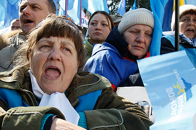 Массовый митинг Партии регионов в Киеве