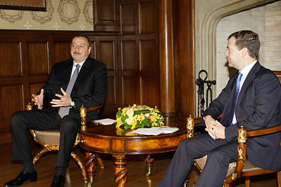 Президент России встретился c президентом Азербайджана