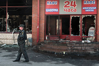 На юге Санкт-Петербурга сгорел "Народный" рынок
