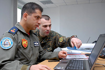 Учения НАТО на военной базе "Вазиани"