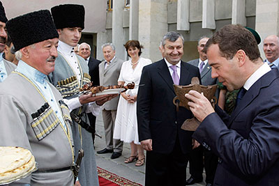 Визит Медведева в Южную Осетию