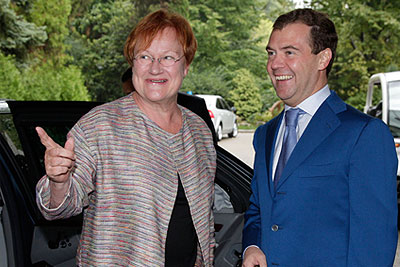 Встреча президентов России и Финляндии в Сочи