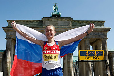 Каниськина взяла "золото" на чемпионате мира по легкой атлетике