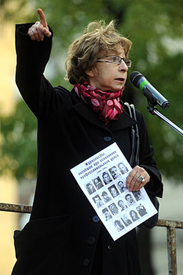 Митинг памяти в третью годовщину гибели Политковской