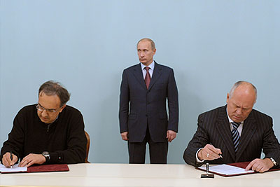 Путин провел встречу с руководством "КАМАЗ" и "Фиат-групп"
