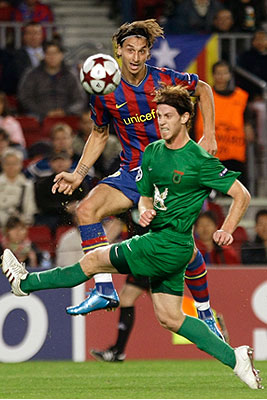 "Рубин" обыграл "Барселону" в матче третьего тура Лиги чемпионов