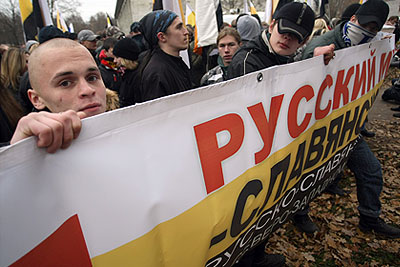 "Русский марш" прошел в Санкт-Петербурге