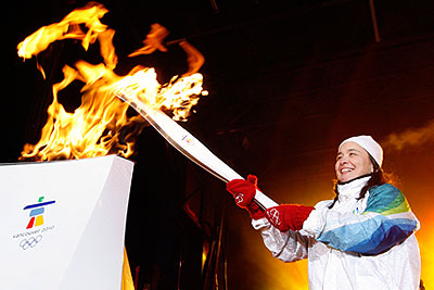 Олимпийский огонь прибыл в Торонто
