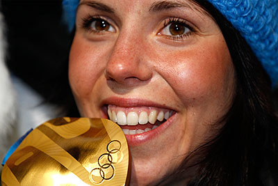 Шарлотт Калла выиграла золотую медаль в гонке на 10 км