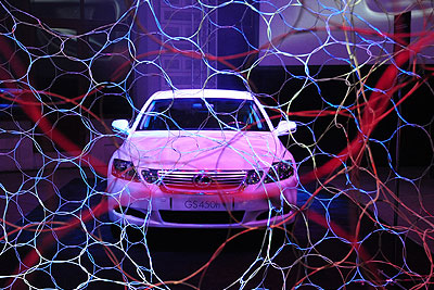 Открытие выставки искусства будущего "Lexus. Hybrid Art"
