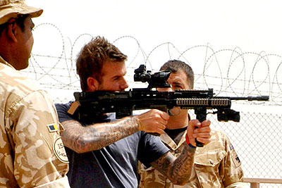 Дэвид Бекхэм побывал в Афганистане