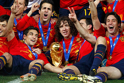 Сборная Испании выиграла чемпионат мира по футболу
