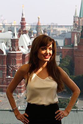 Актриса Анджелина Джоли в Москве